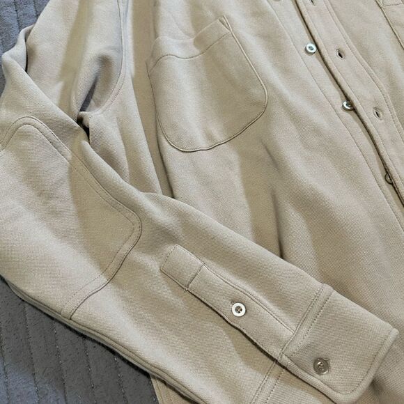 Jeff | The Kingsland Long Sleeve Piqué Button-Down Shirt - Picture 3 of 5